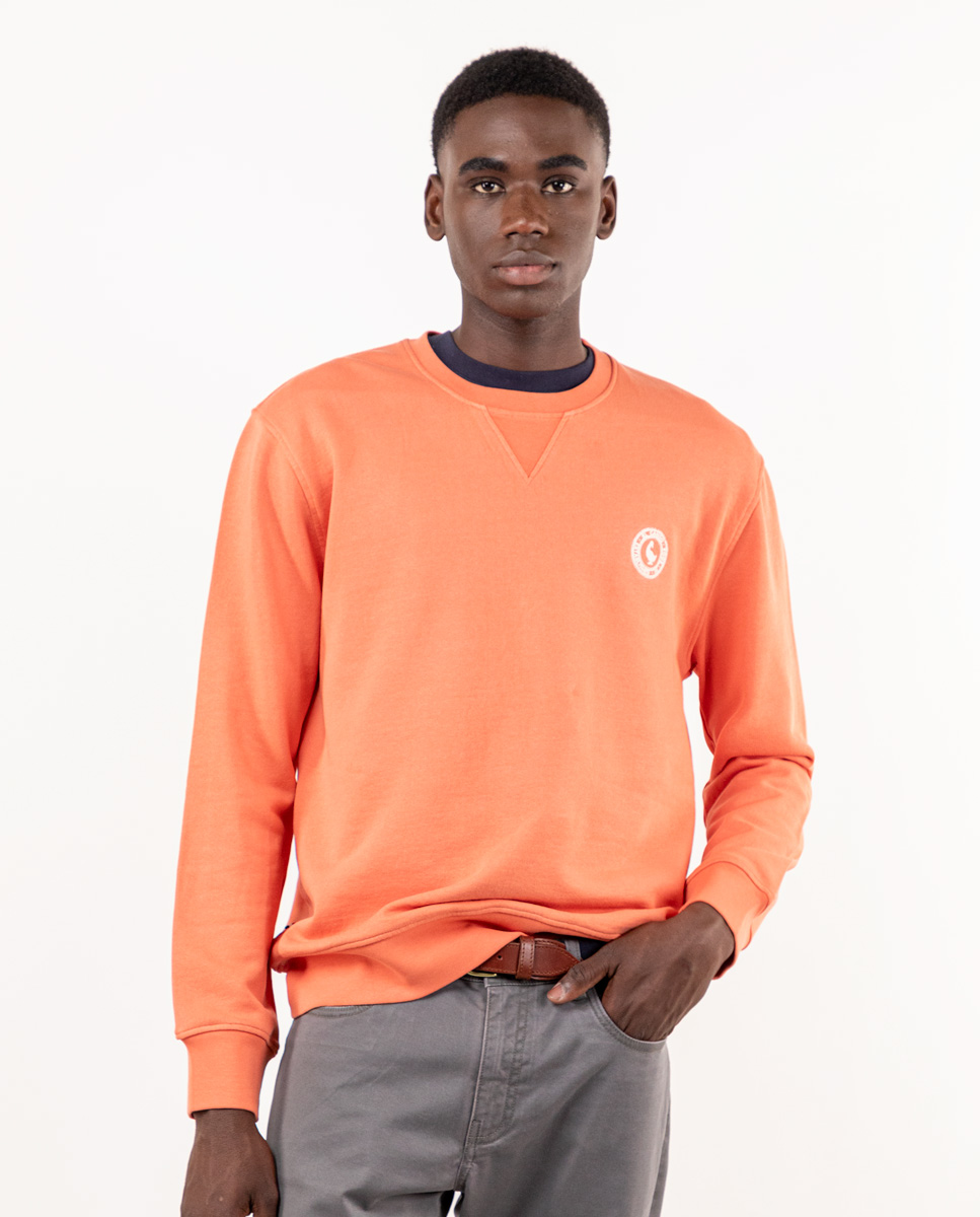 Sudadera Cuello Caja Naranja