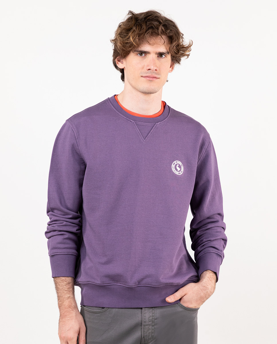Sudadera Cuello Caja Morada