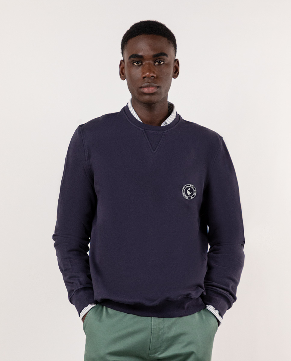 Sudadera Cuello Caja Marino