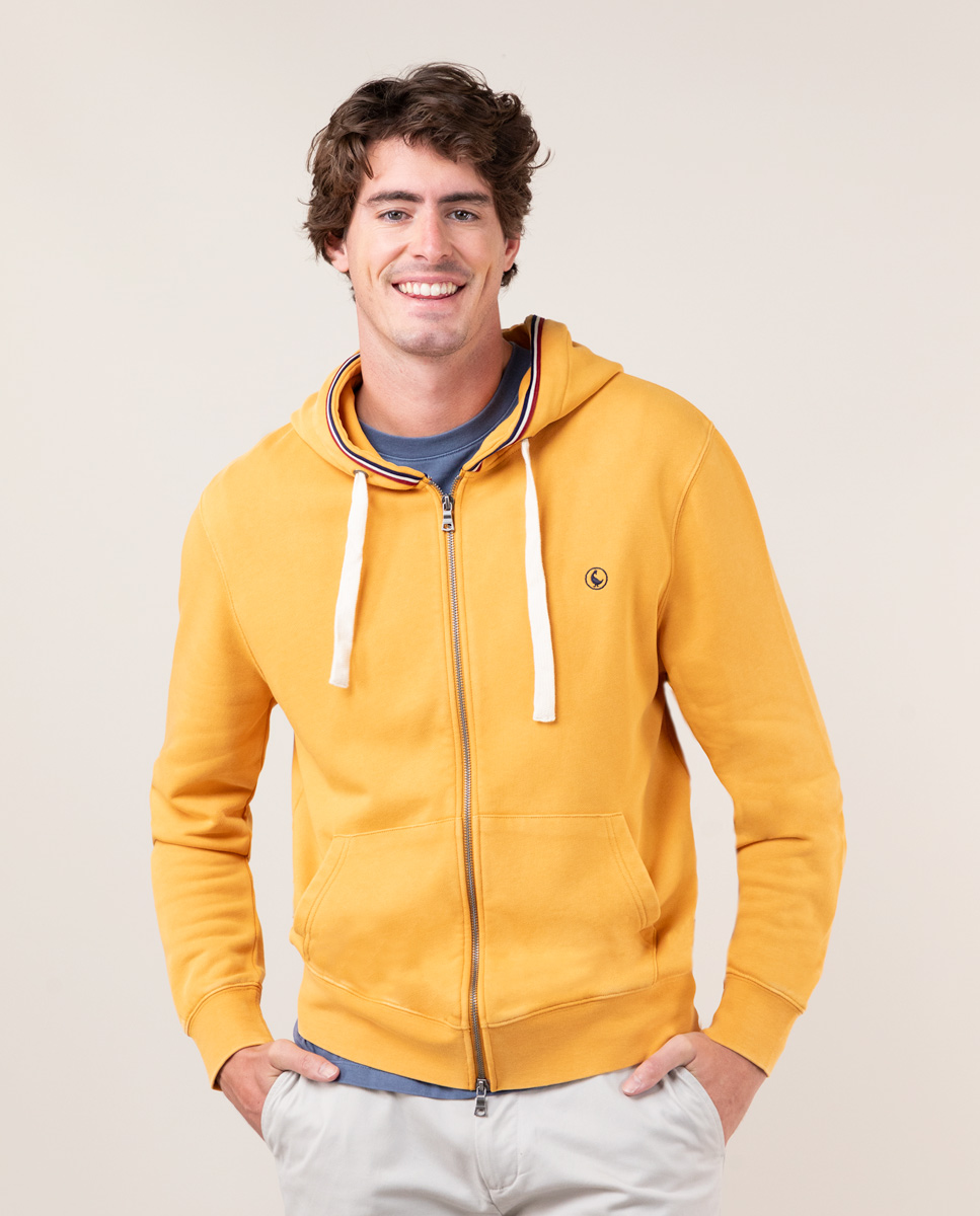 Yellow Sweatshirt W Zip