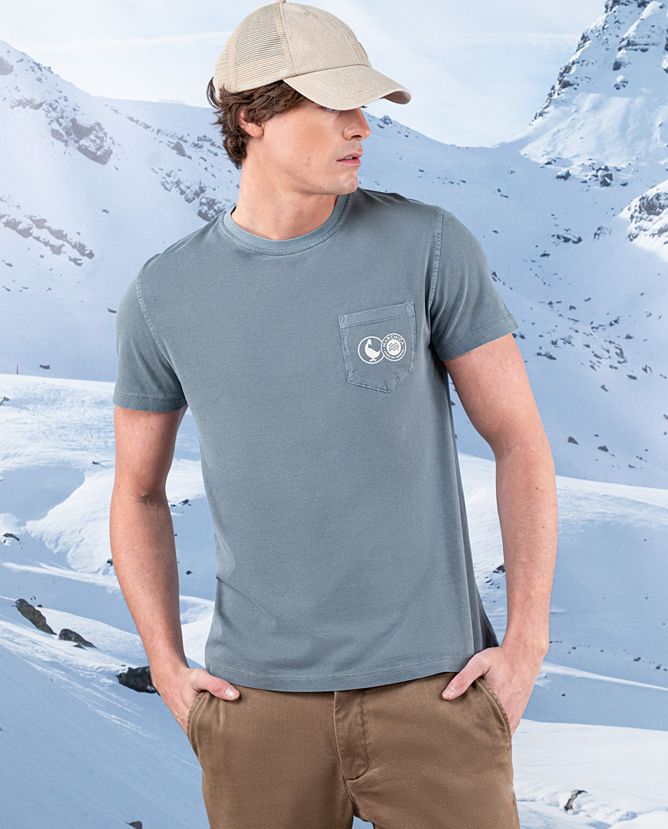Camiseta Garment Dyed Marchica Gris