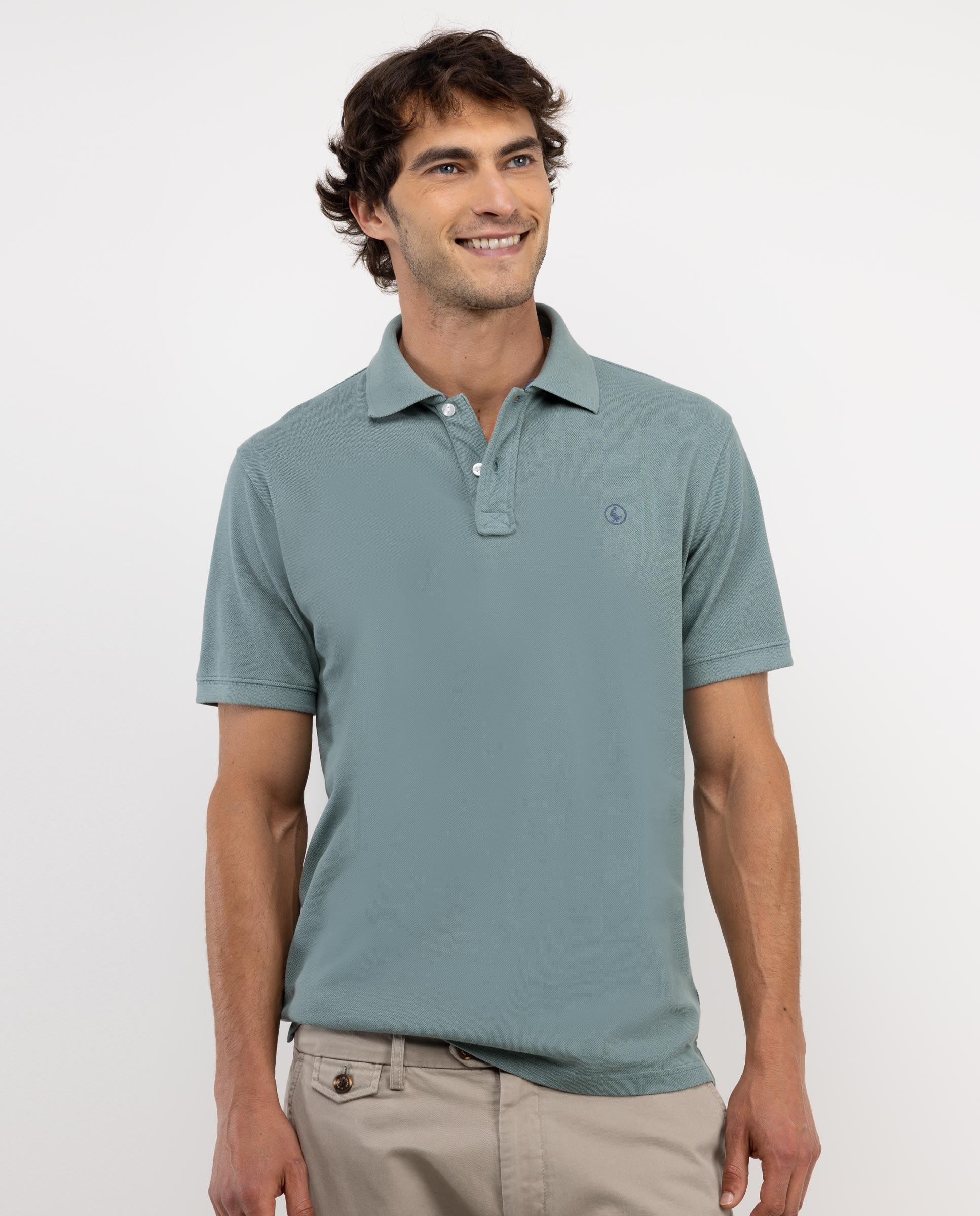 Mint Short-Sleeved Polo Shirt