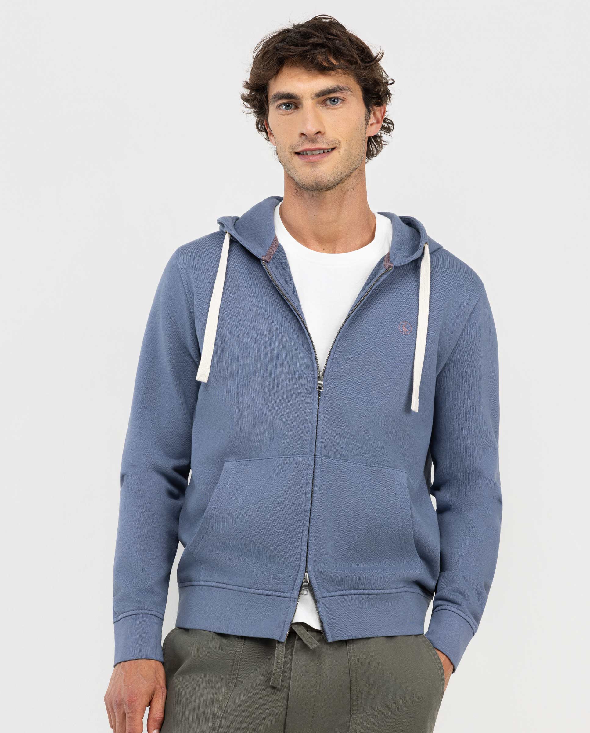 Sudadera Zipper Petróleo