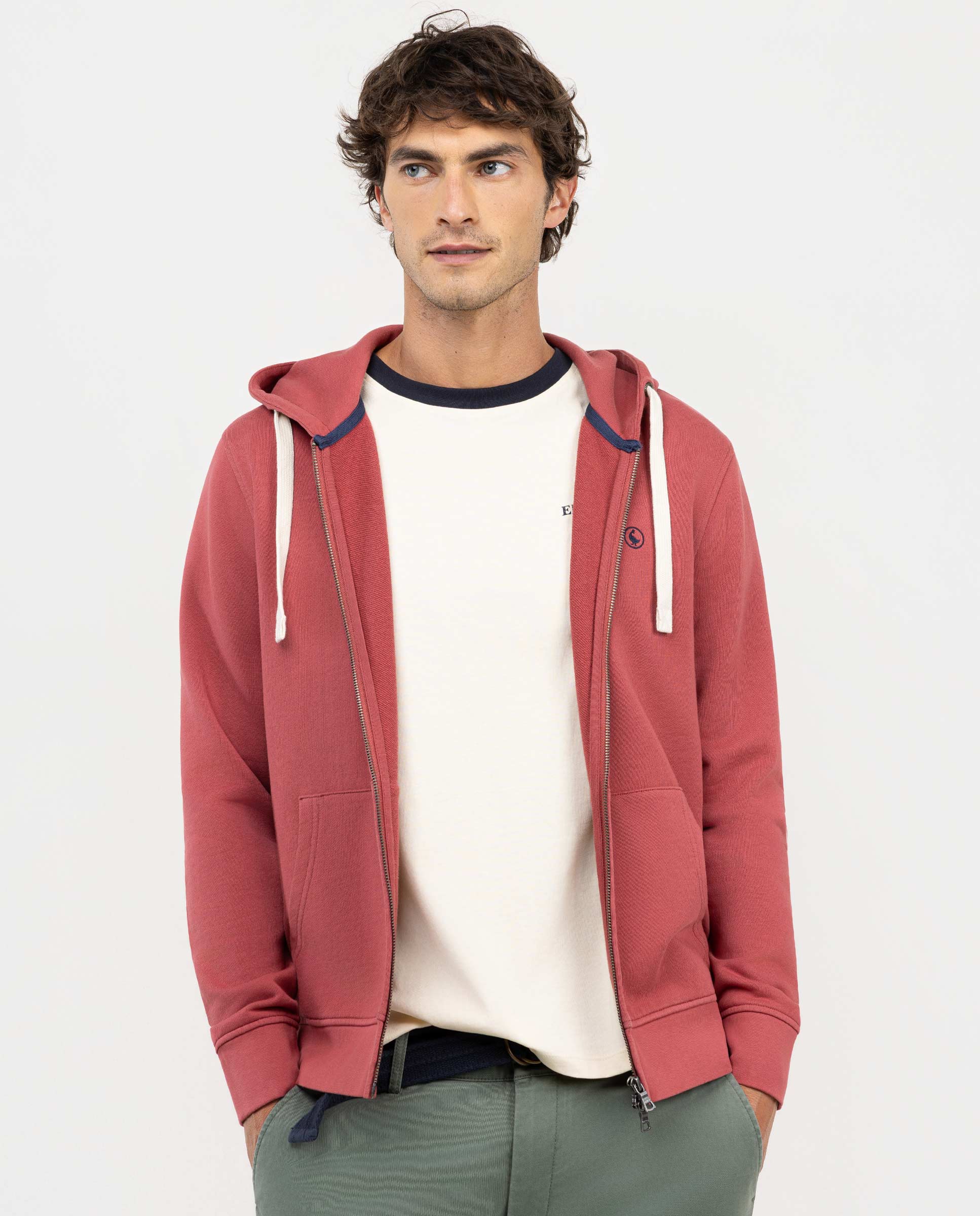 Red Zipper Sweatshirt