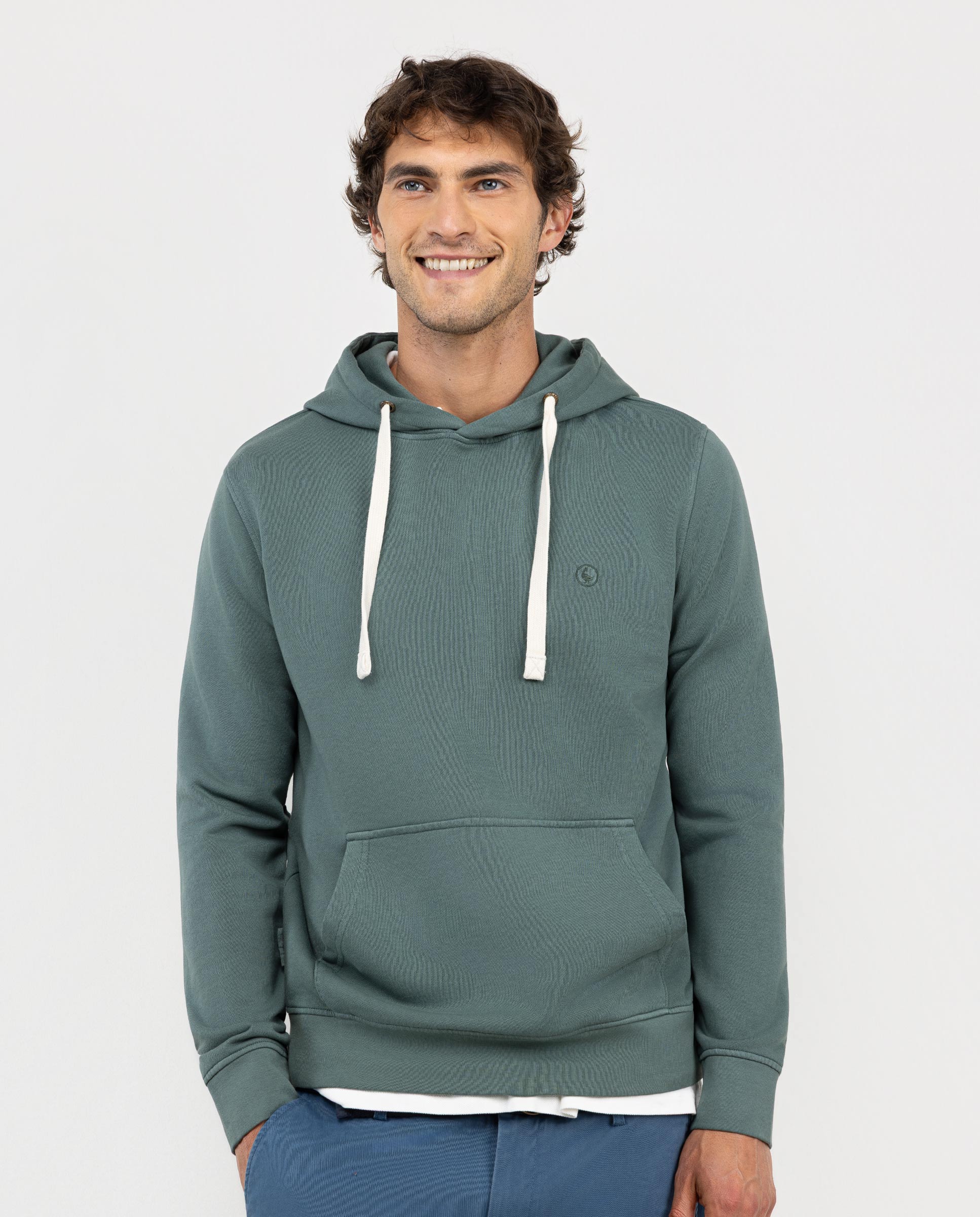 Green Hooded Sweatshirt