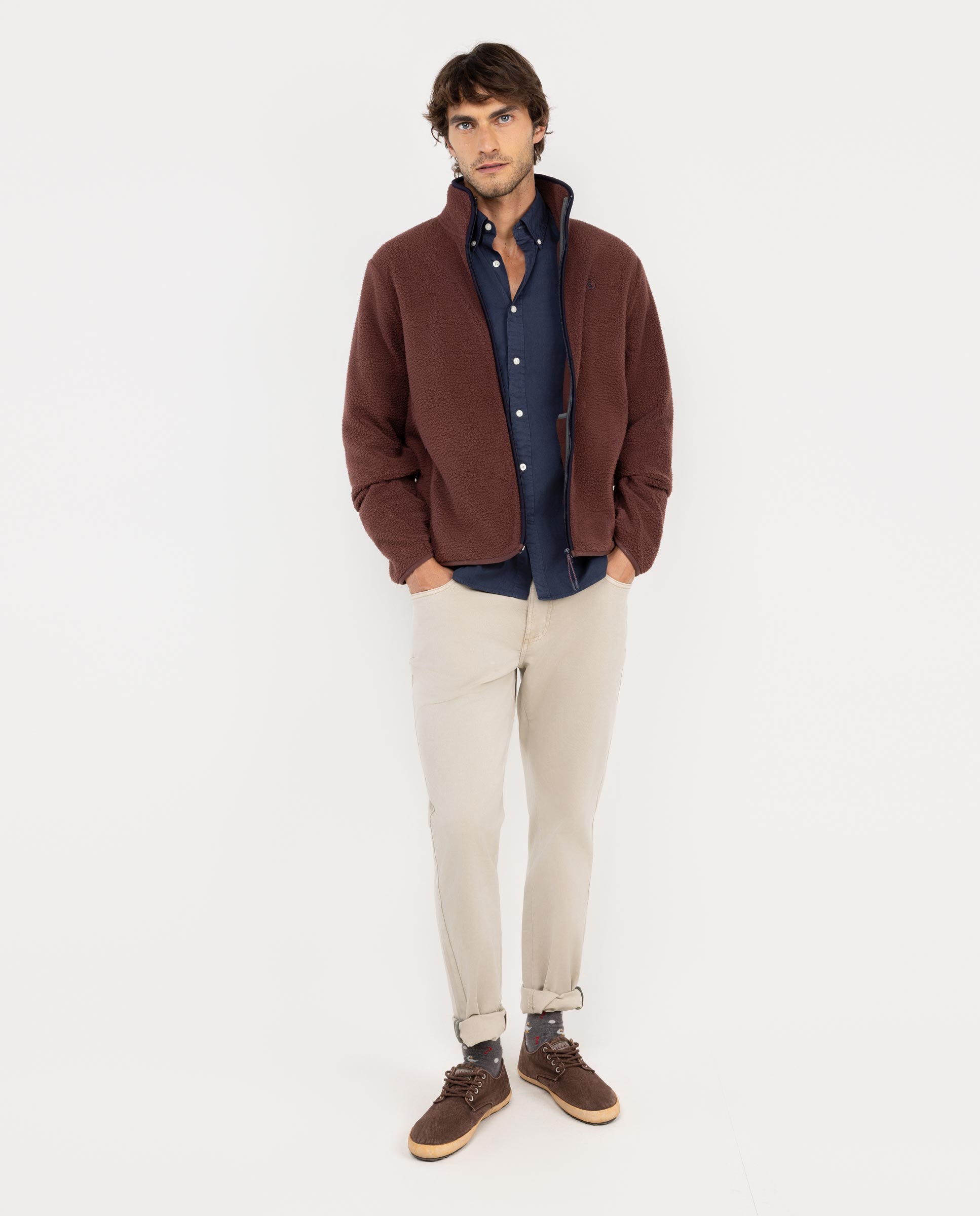 Chaqueta Polar Granate