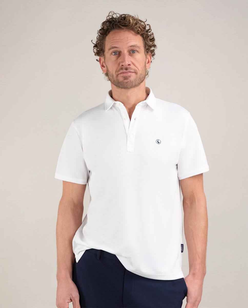 White Sepiia Polo