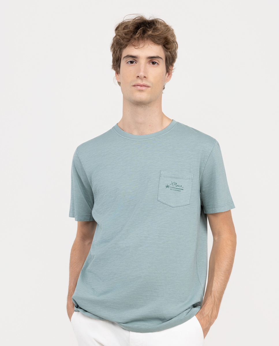 Camiseta Xana Slub Garment Dyed Verde