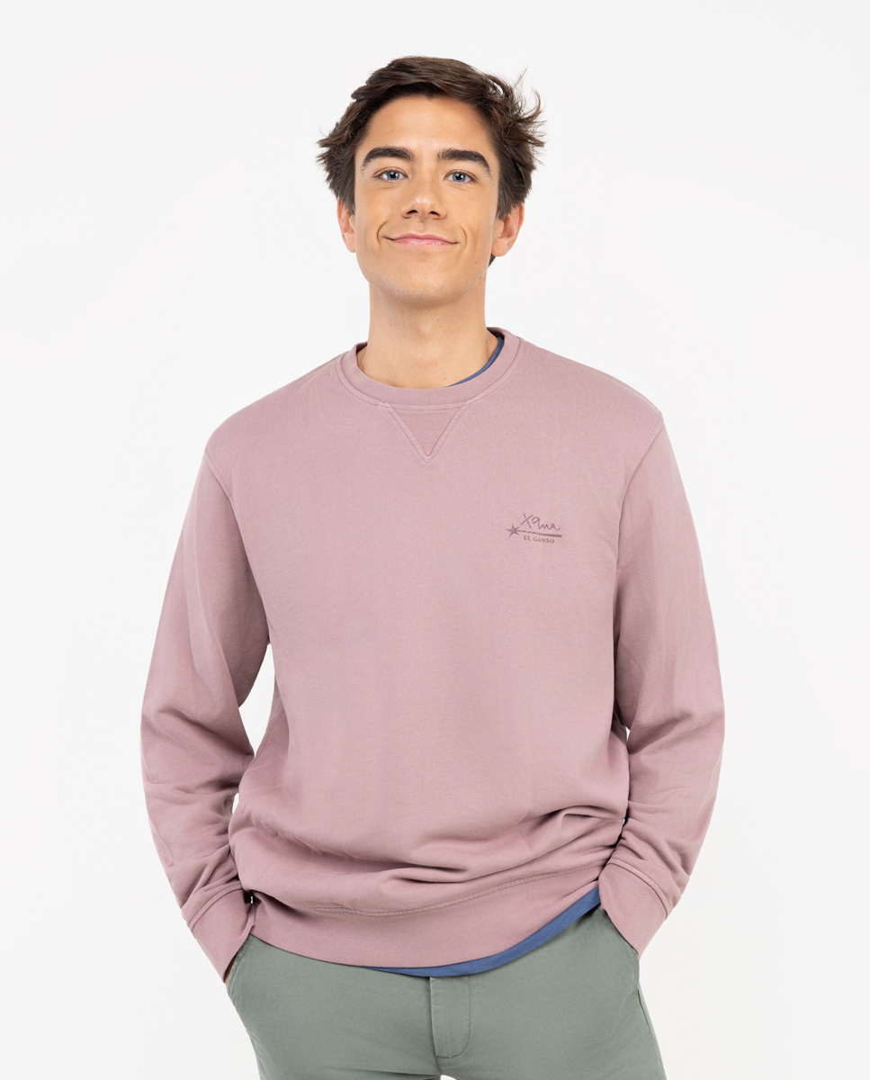 Sudadera Xana Garment Dyed Rosa