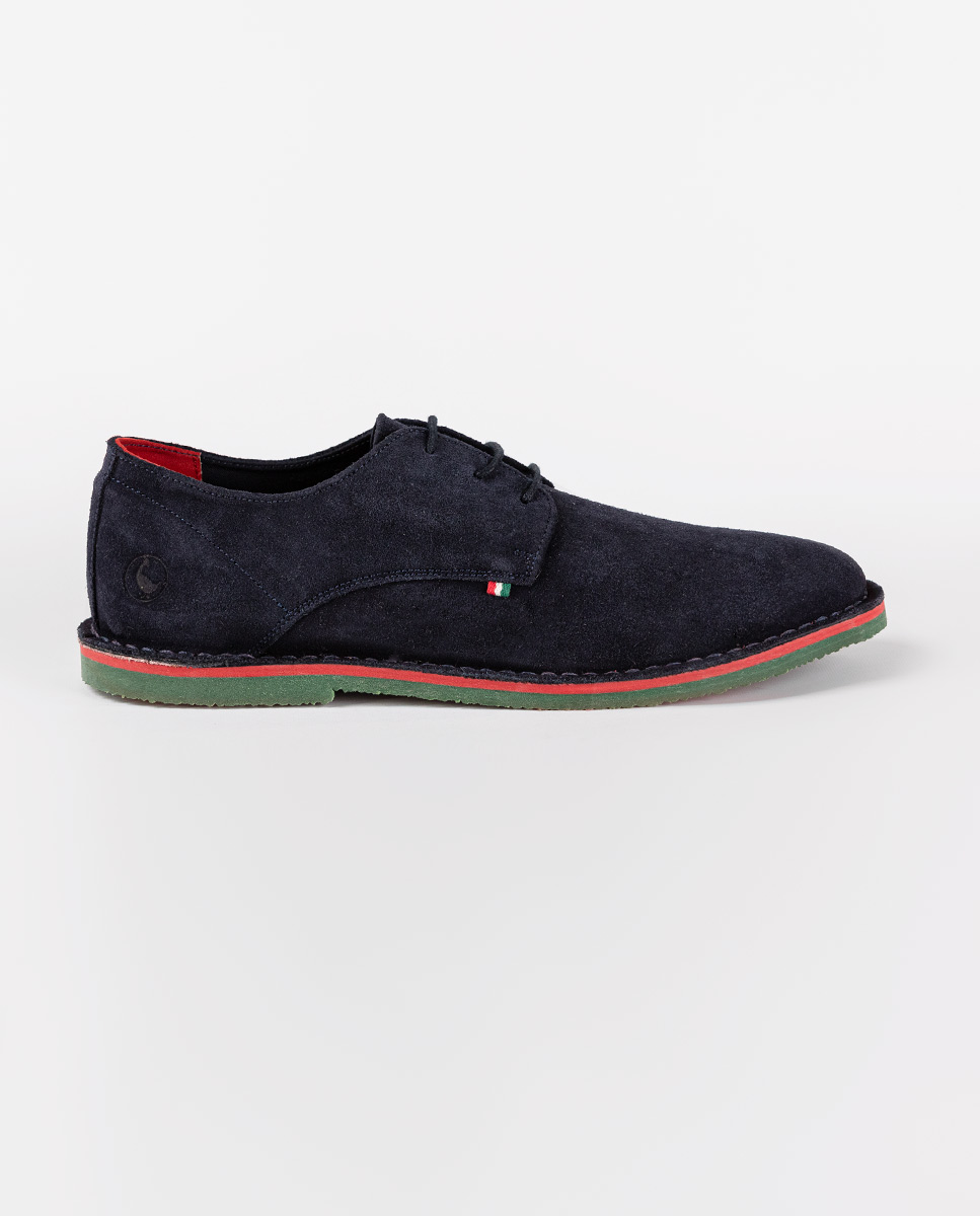 Navy Suede Desert Shoes