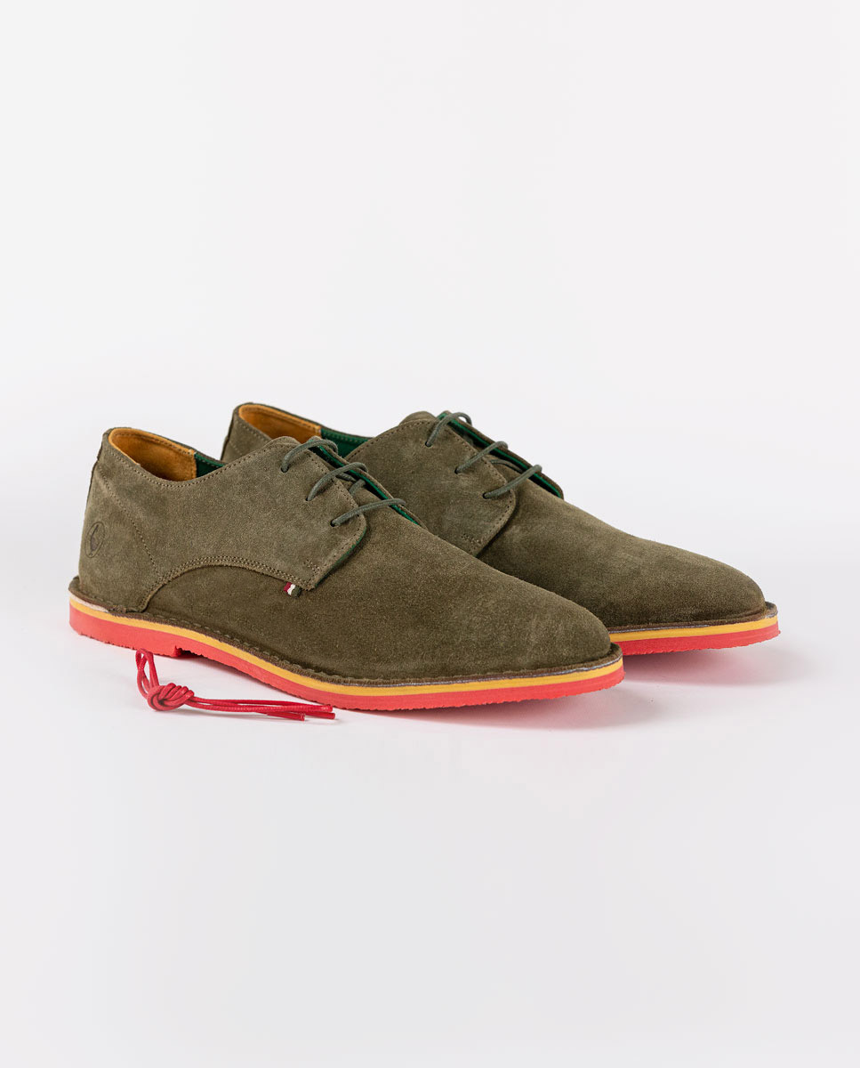 Zapato Guerrero Ante Kakhi