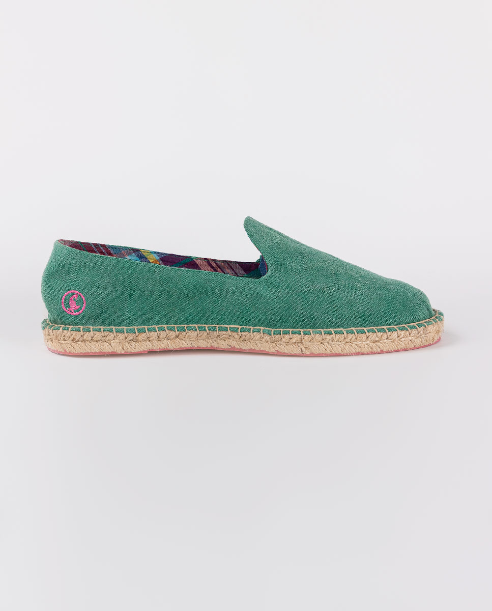 Plain Green Espadrilles