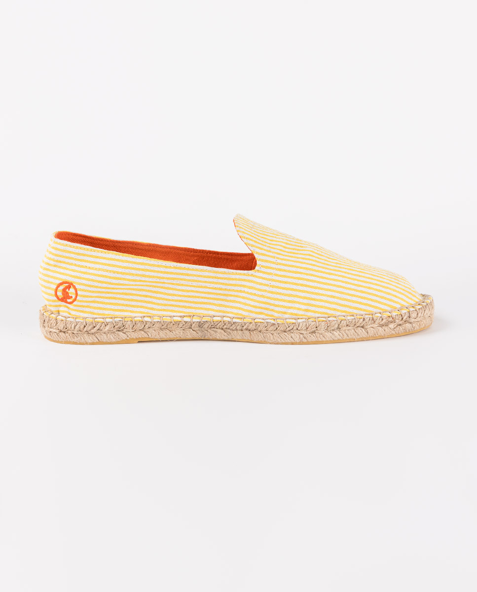 Yellow Striped Espadrilles