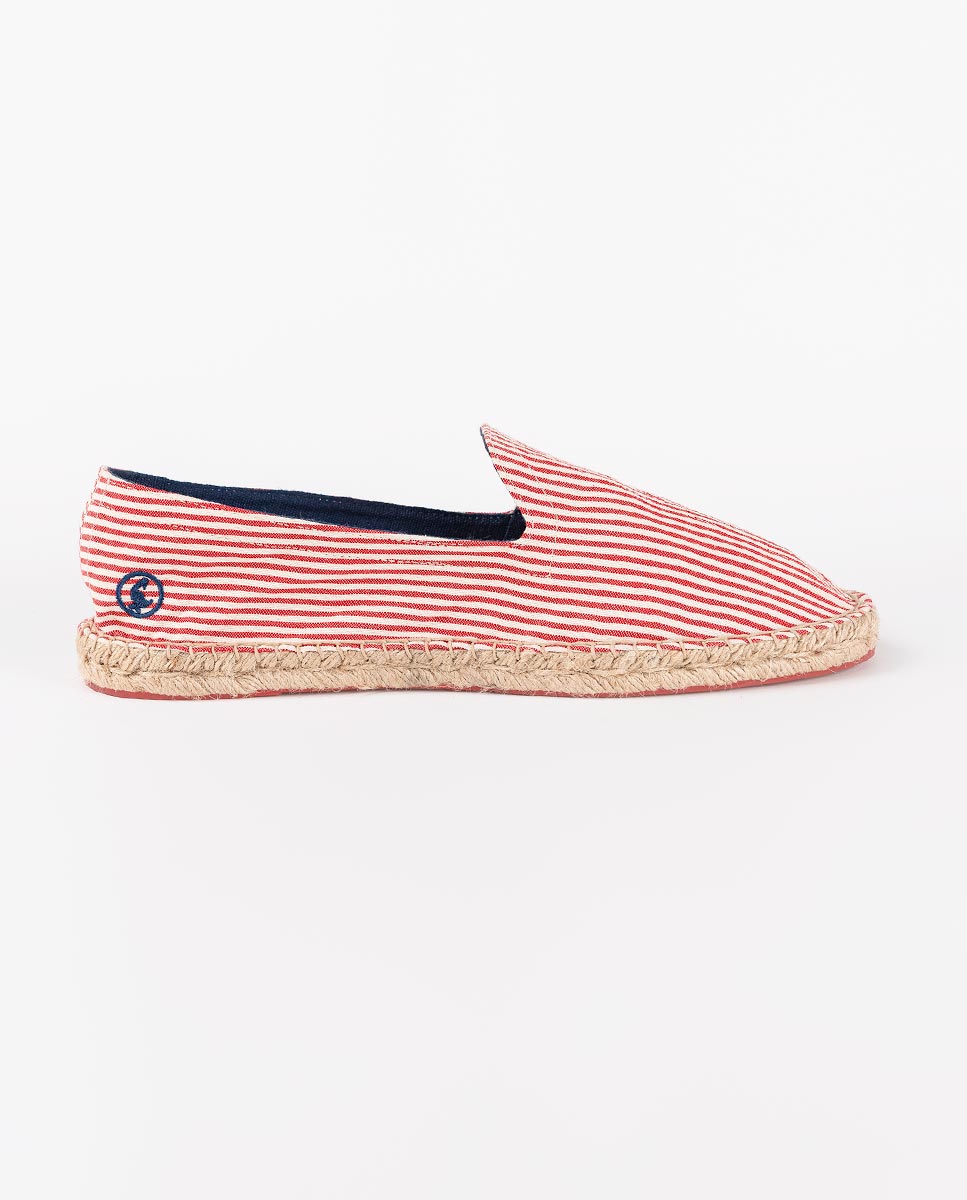 Red Striped Espadrilles