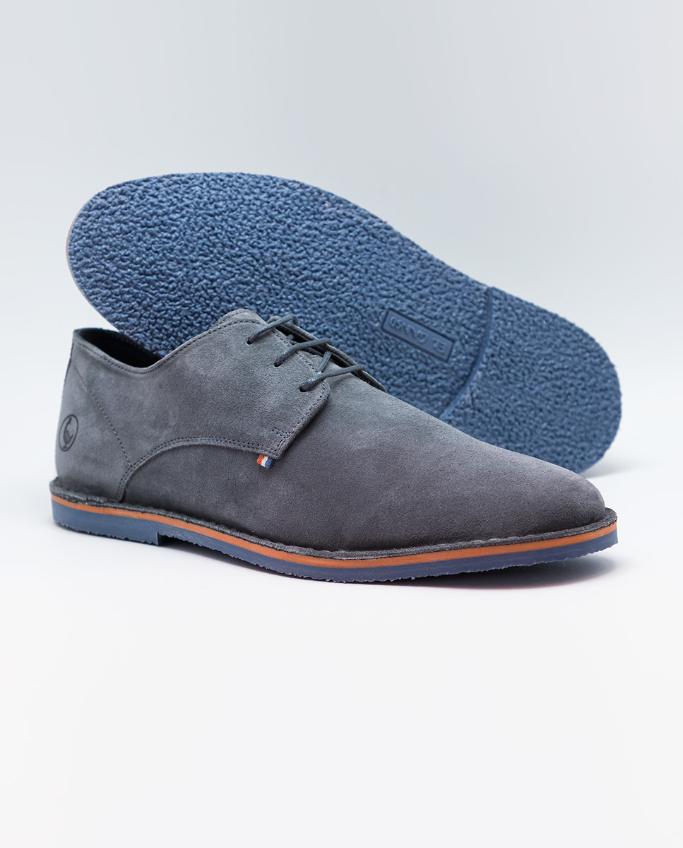 Zapato Guerrero Ante Gris