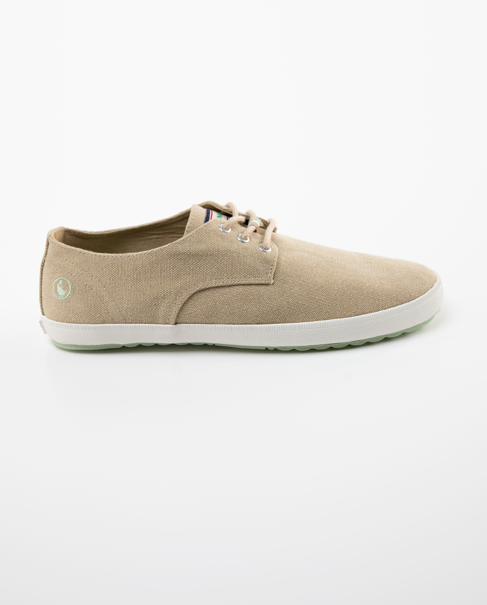 Derby Sneaker Canvas Marrón