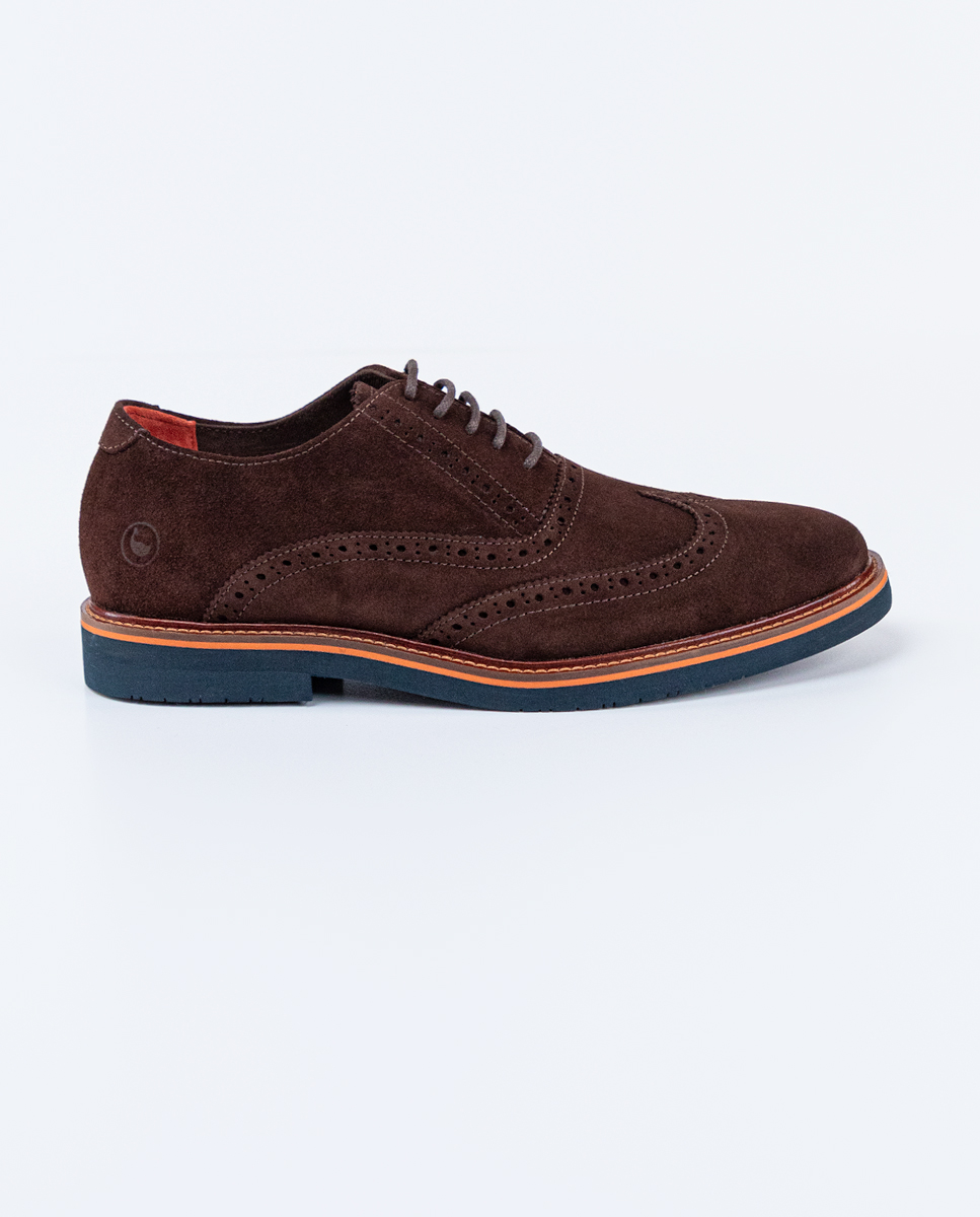Brown Suede Oxford Shoes
