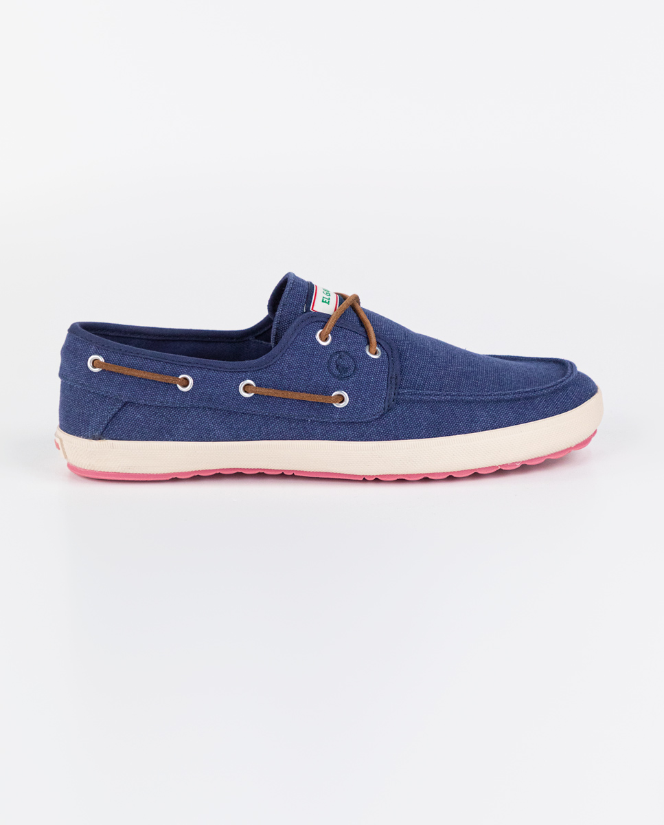 Navy Canvas Boat Sneakers