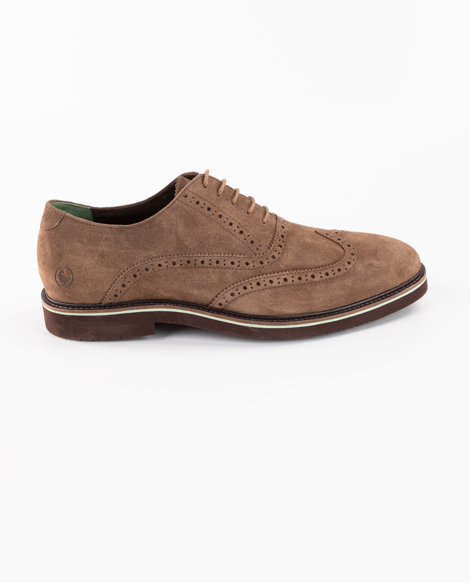 Brown Suede Oxford Shoes