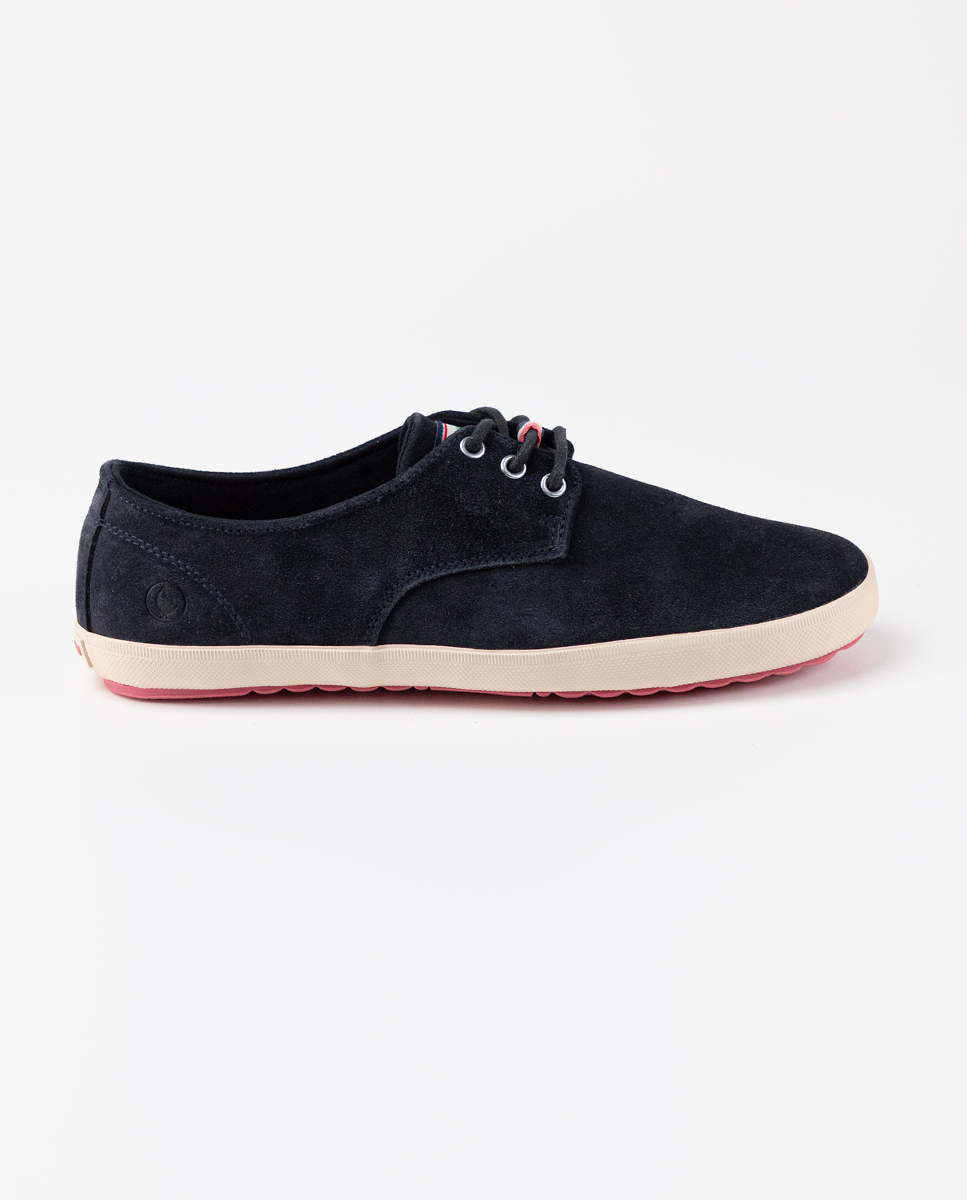 Navy Suede Derby