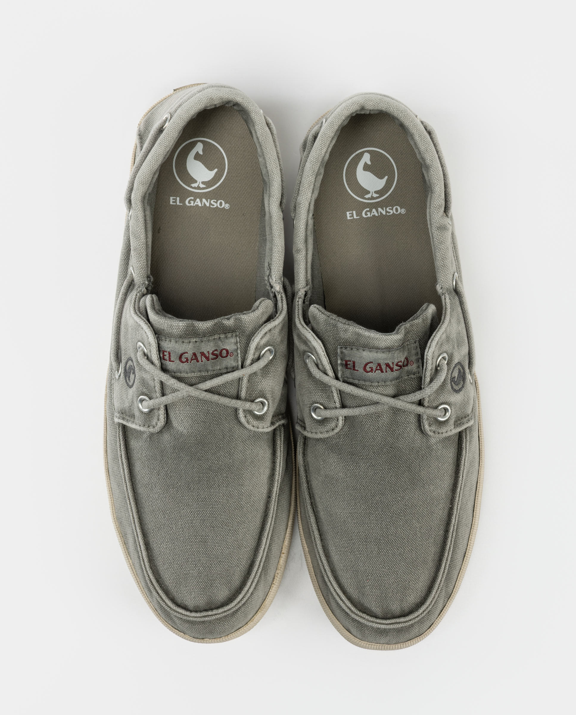 Nautical Garment Dyed Sneaker Canvas Gray