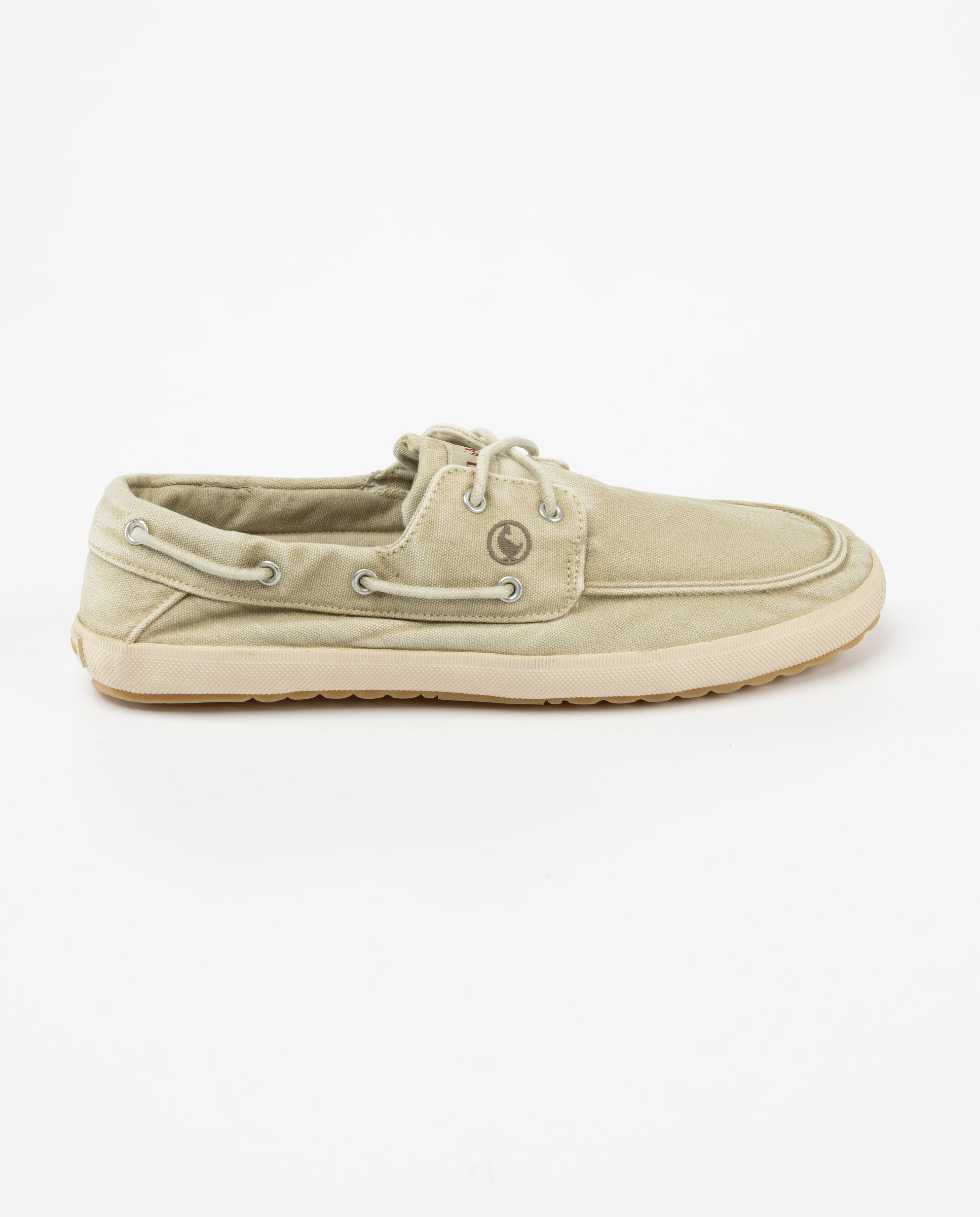 Nautical Garment Dyed Sneaker Canvas Beige
