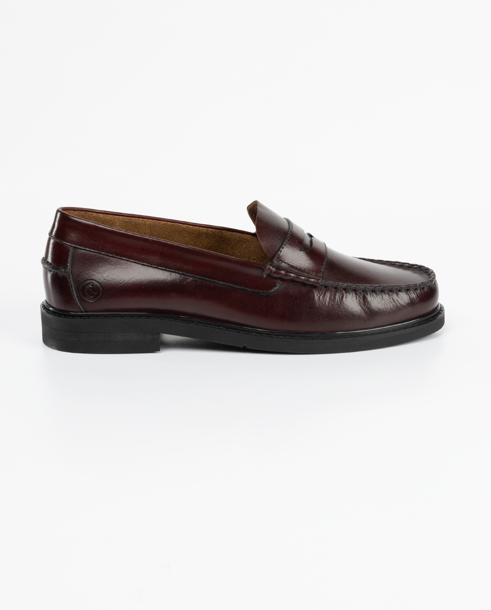 Burgundy Leather Loafer