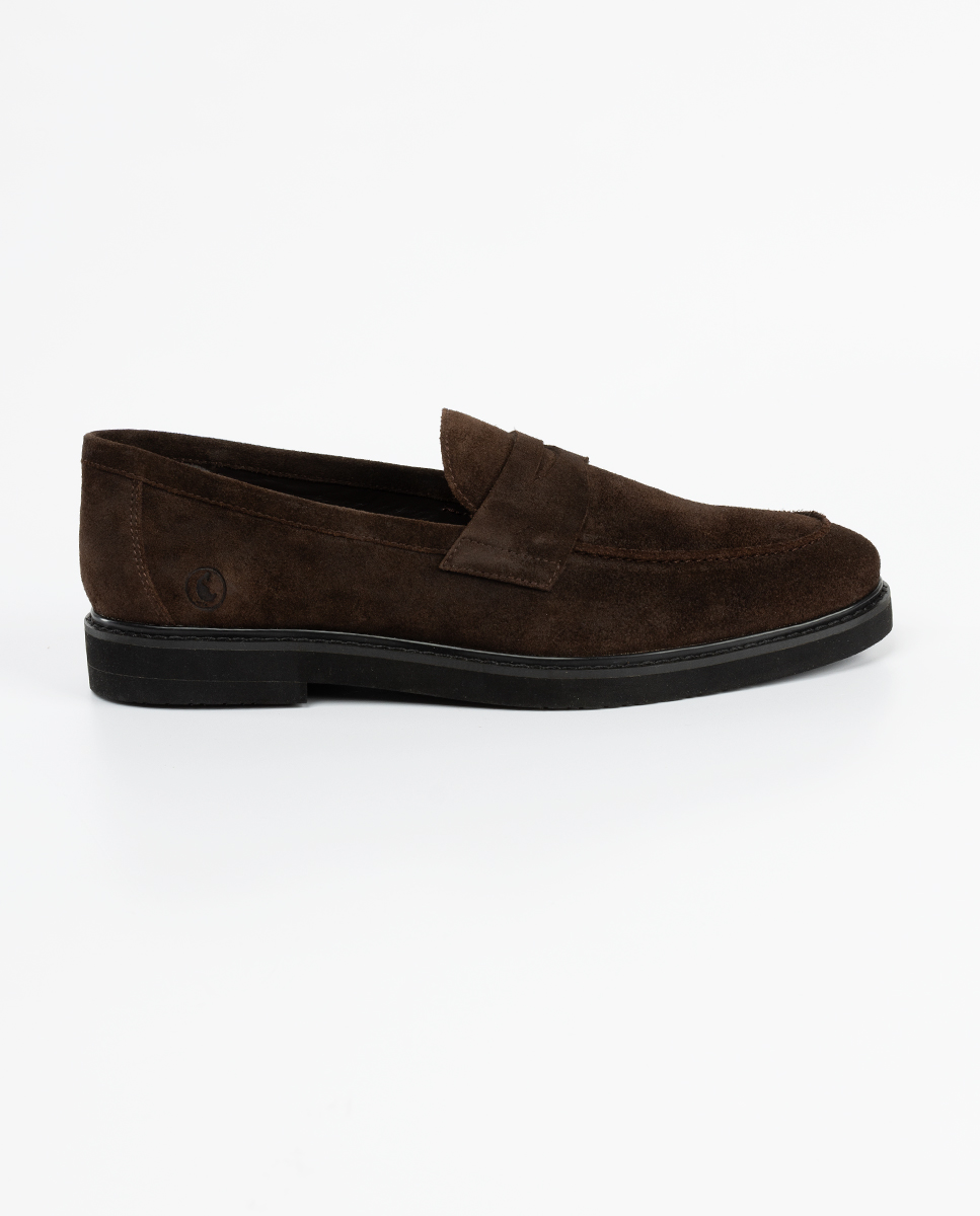 Brown Suede Loafers
