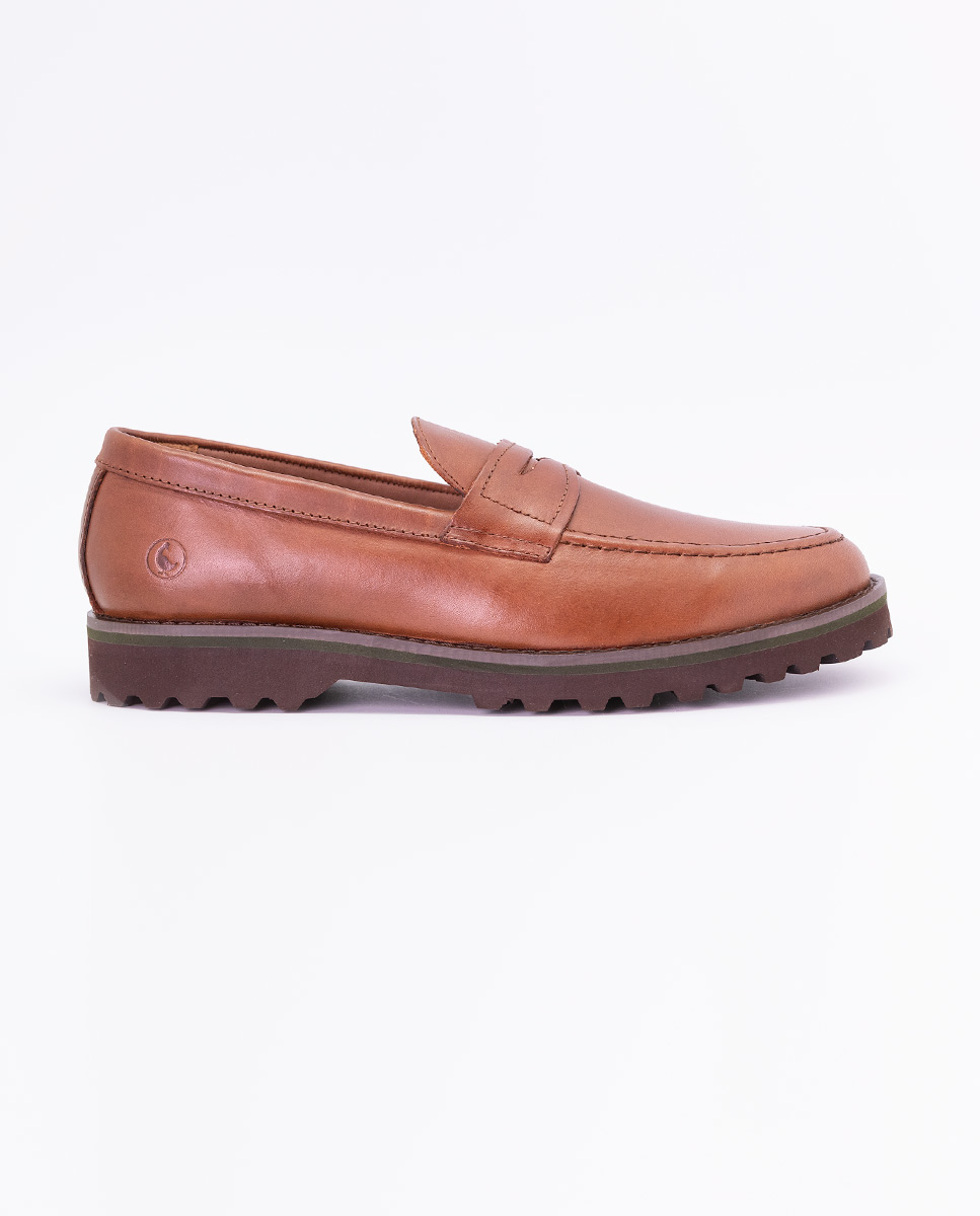 Penny Loafer with Serrated Sole