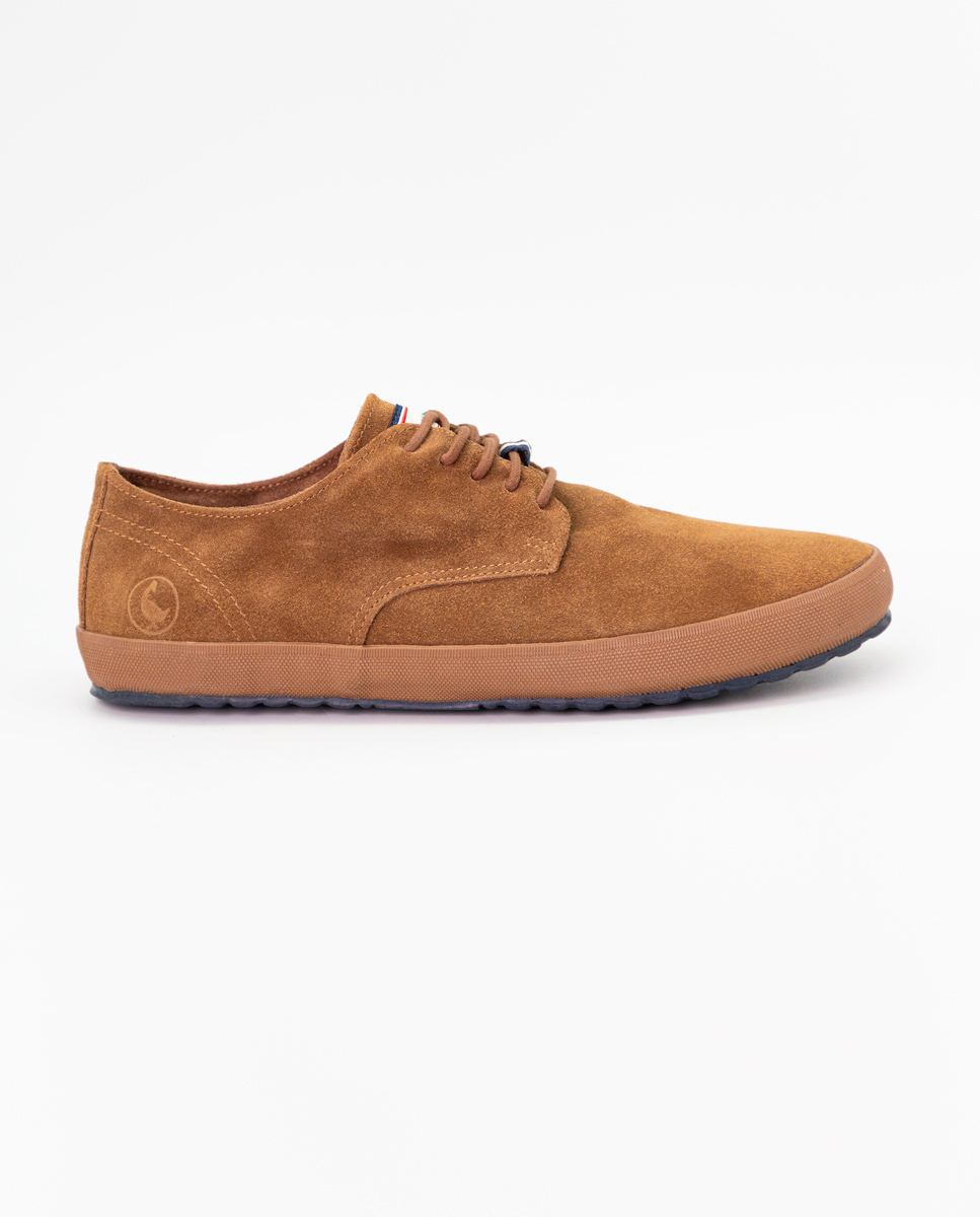 Brown Suede Derby Sneakers