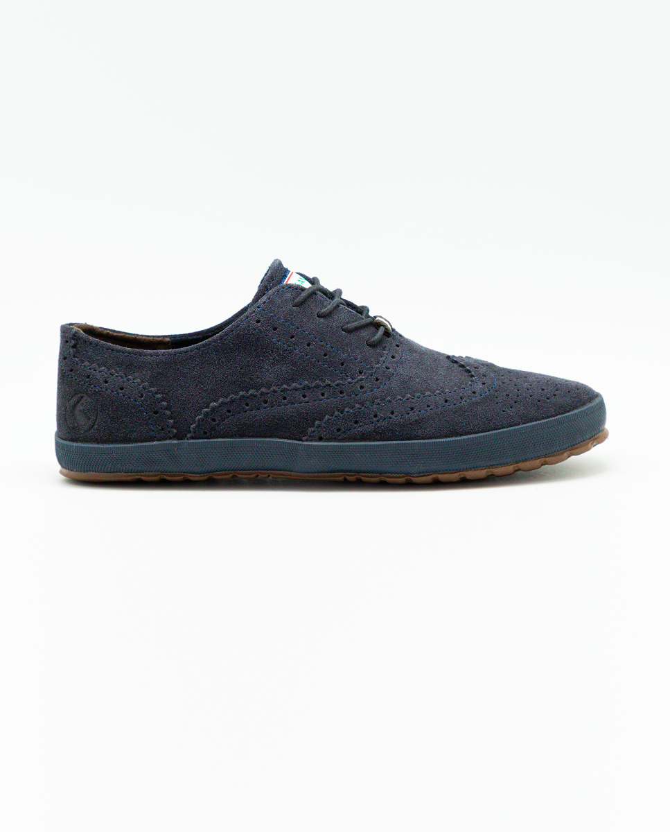 Navy Suede Oxford Sneakers