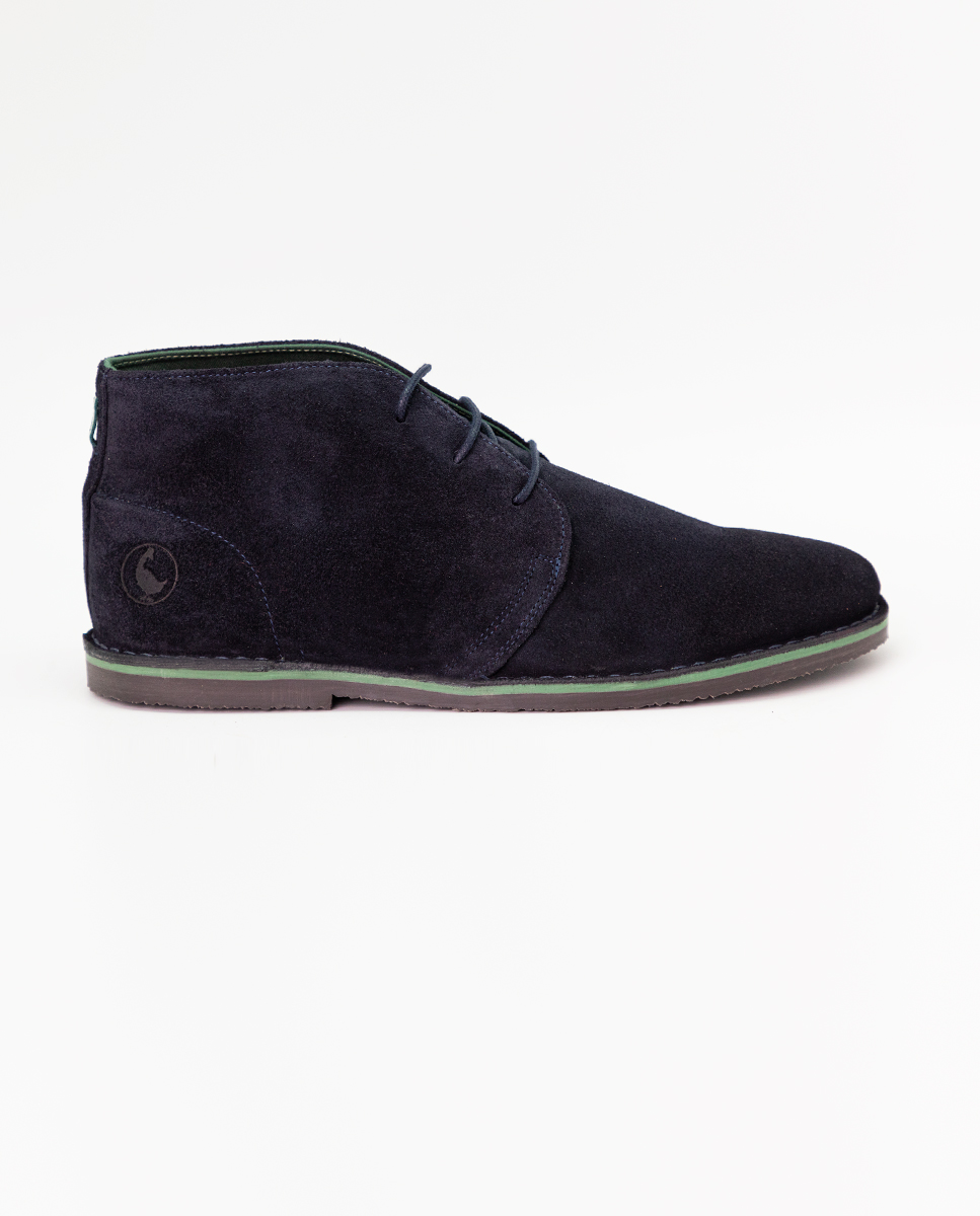 Navy Suede Desert Boots