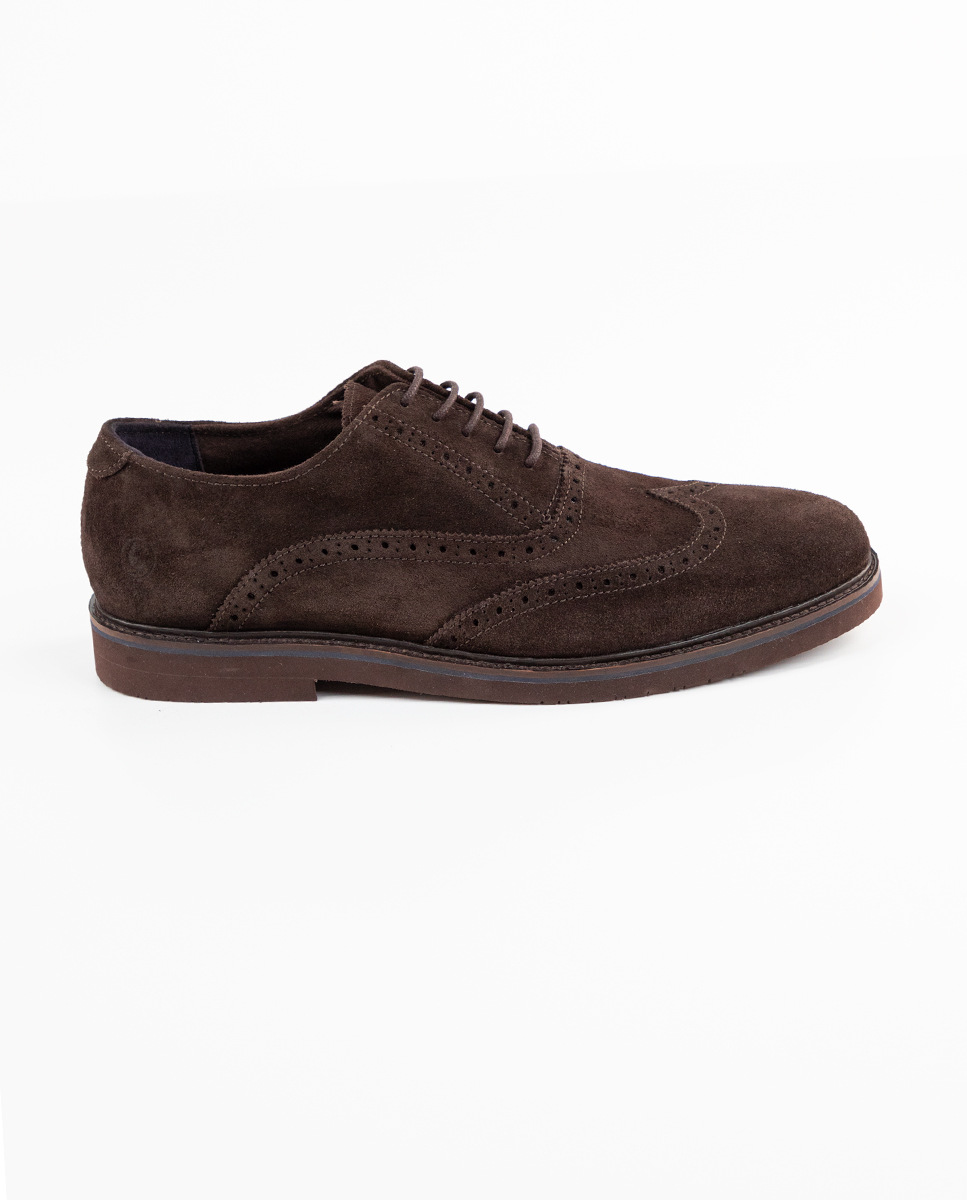 Brown Suede Oxford Shoes
