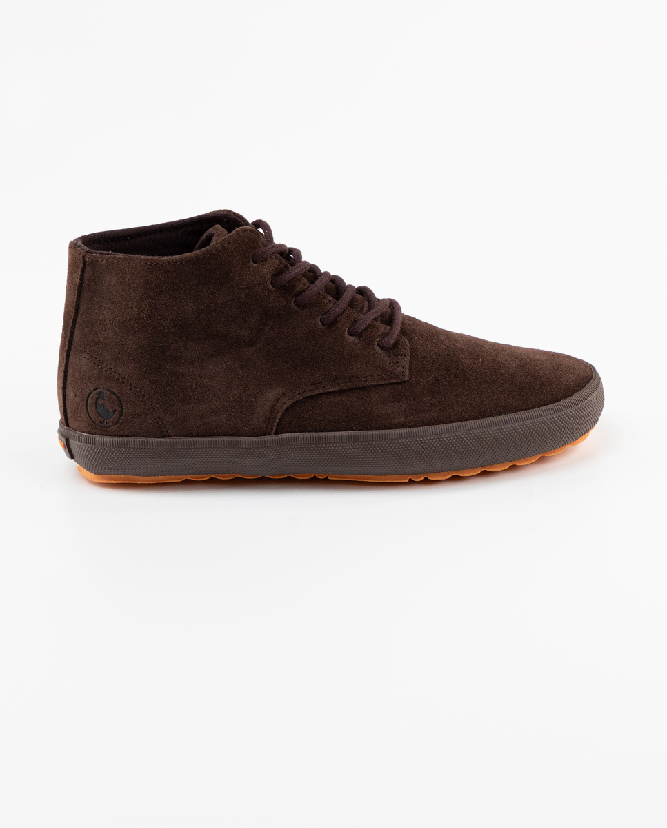 Chocolate Suede Derby Boots
