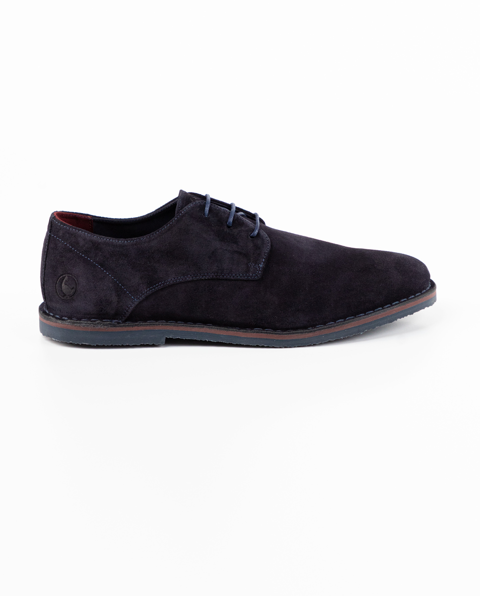Navy Suede Desert Shoes