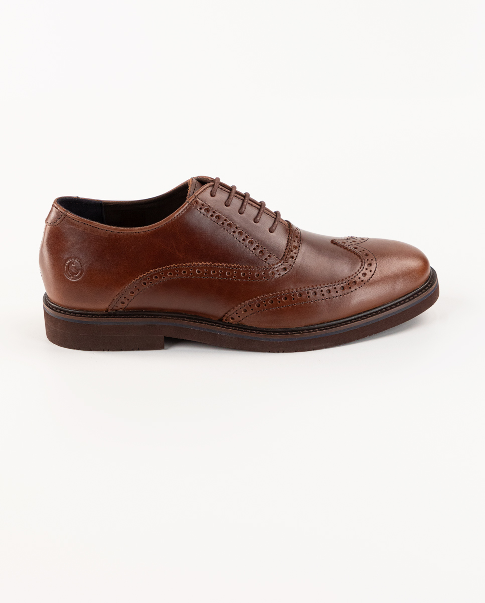 Brown Leather Oxford Shoes