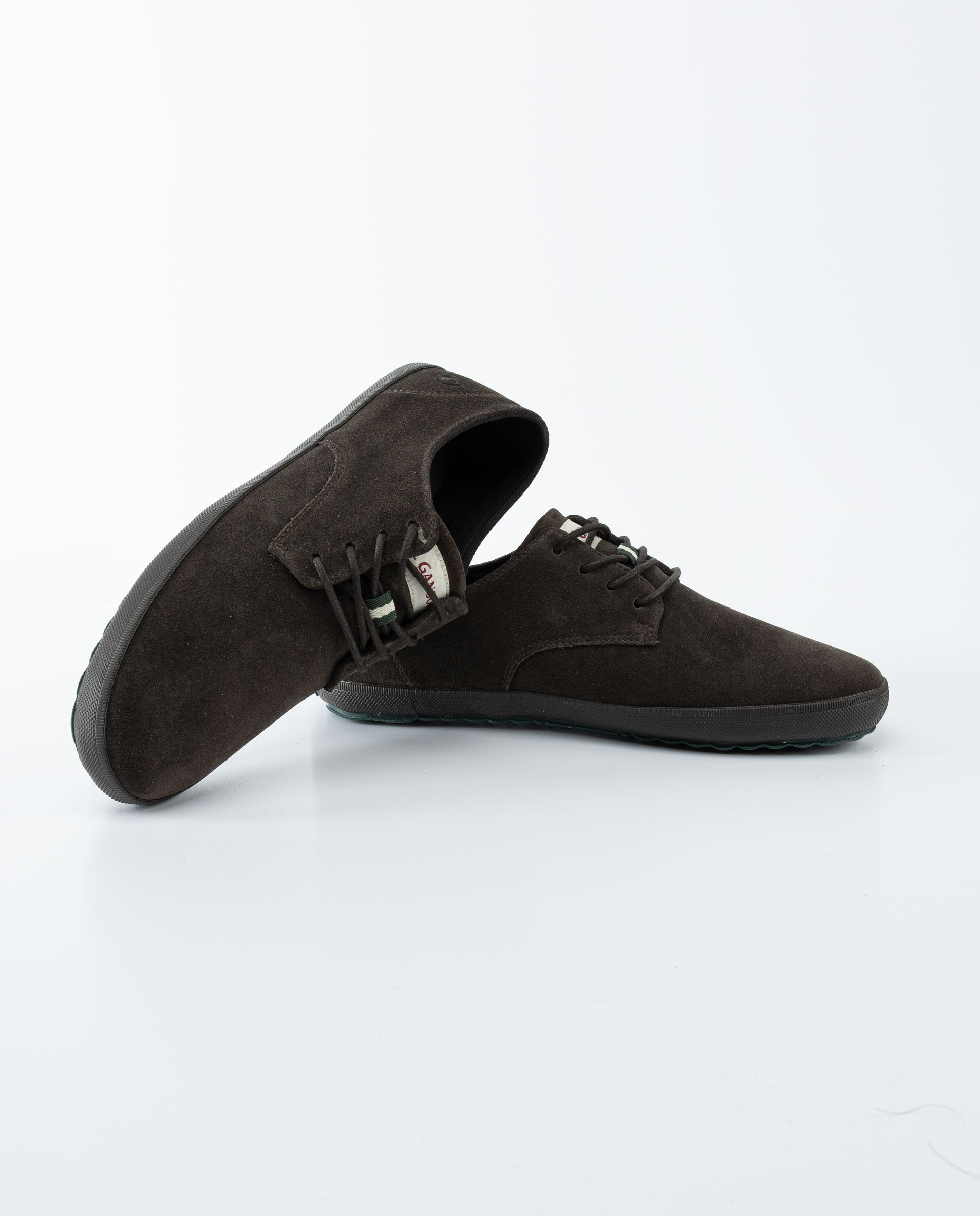 Brown Suede Derby Sneakers