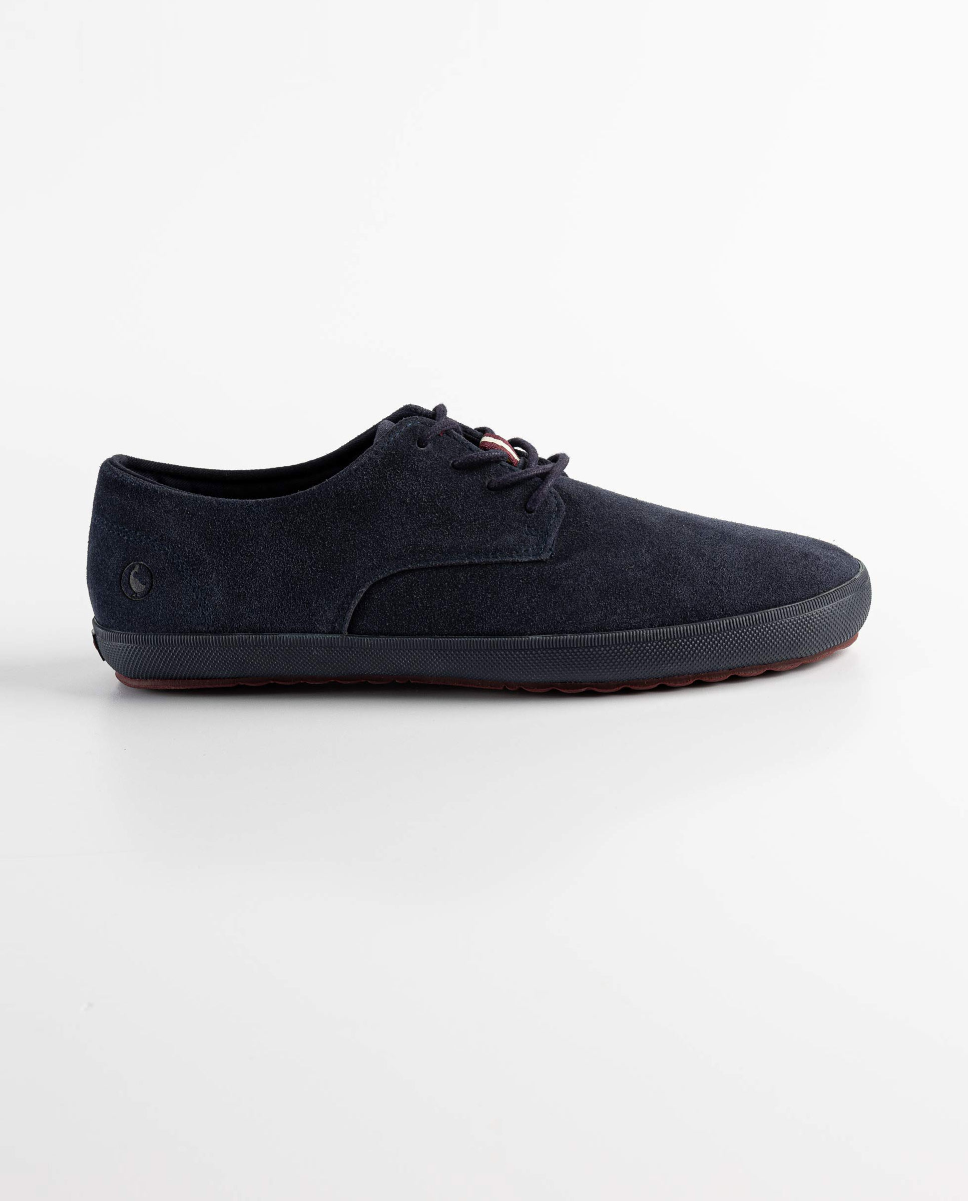 Navy Suede Derby Sneakers