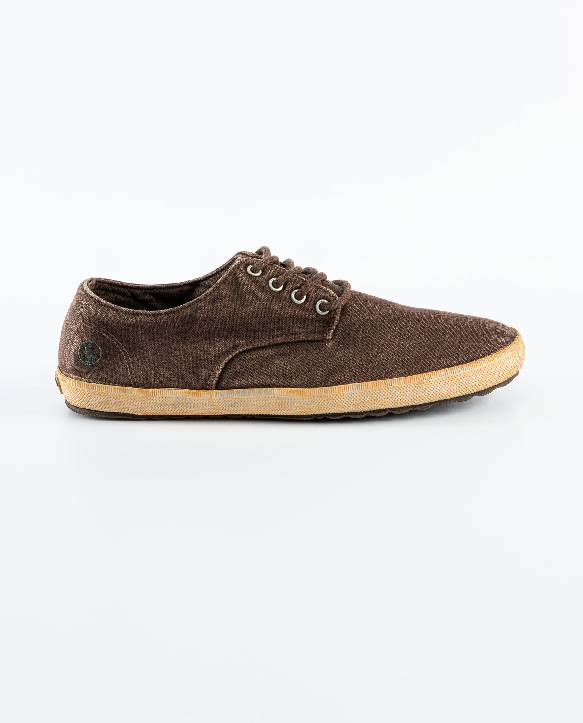 Zapatilla Derby Garment Dyed Canvas Tostado