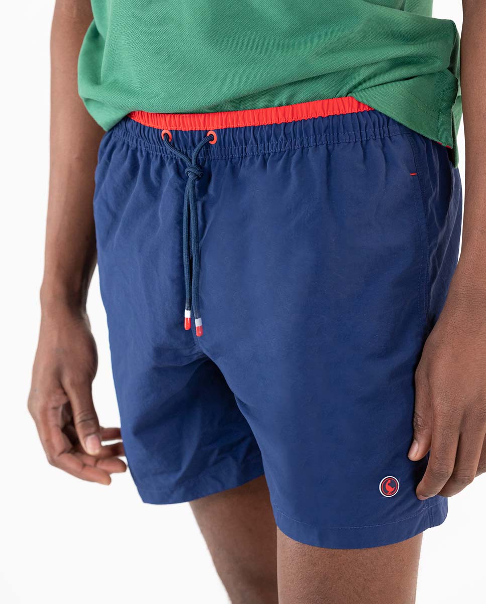 Bañador  Liso Marino