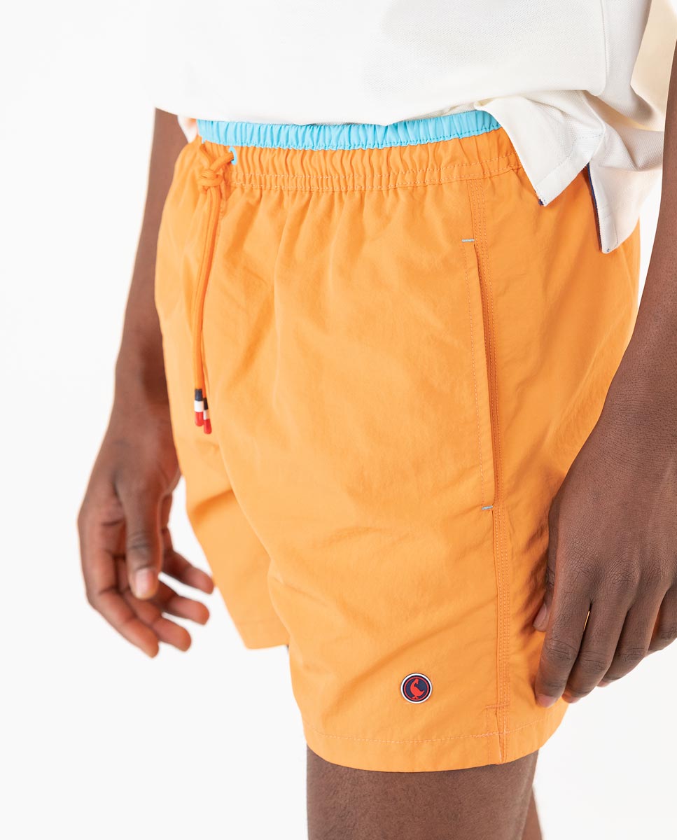 Bañador  Liso Naranja