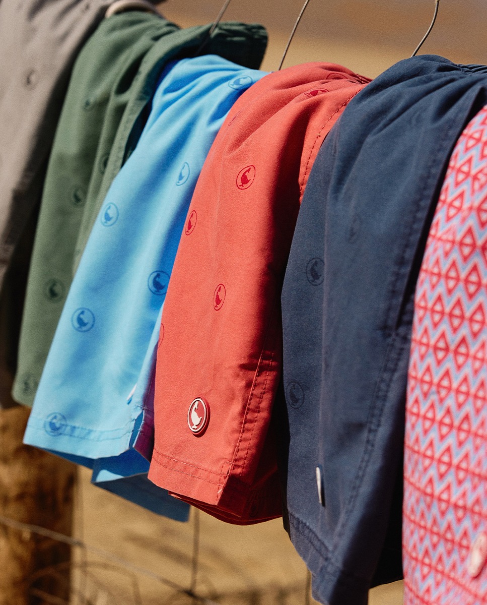 Bañador Estampado Logo Coral