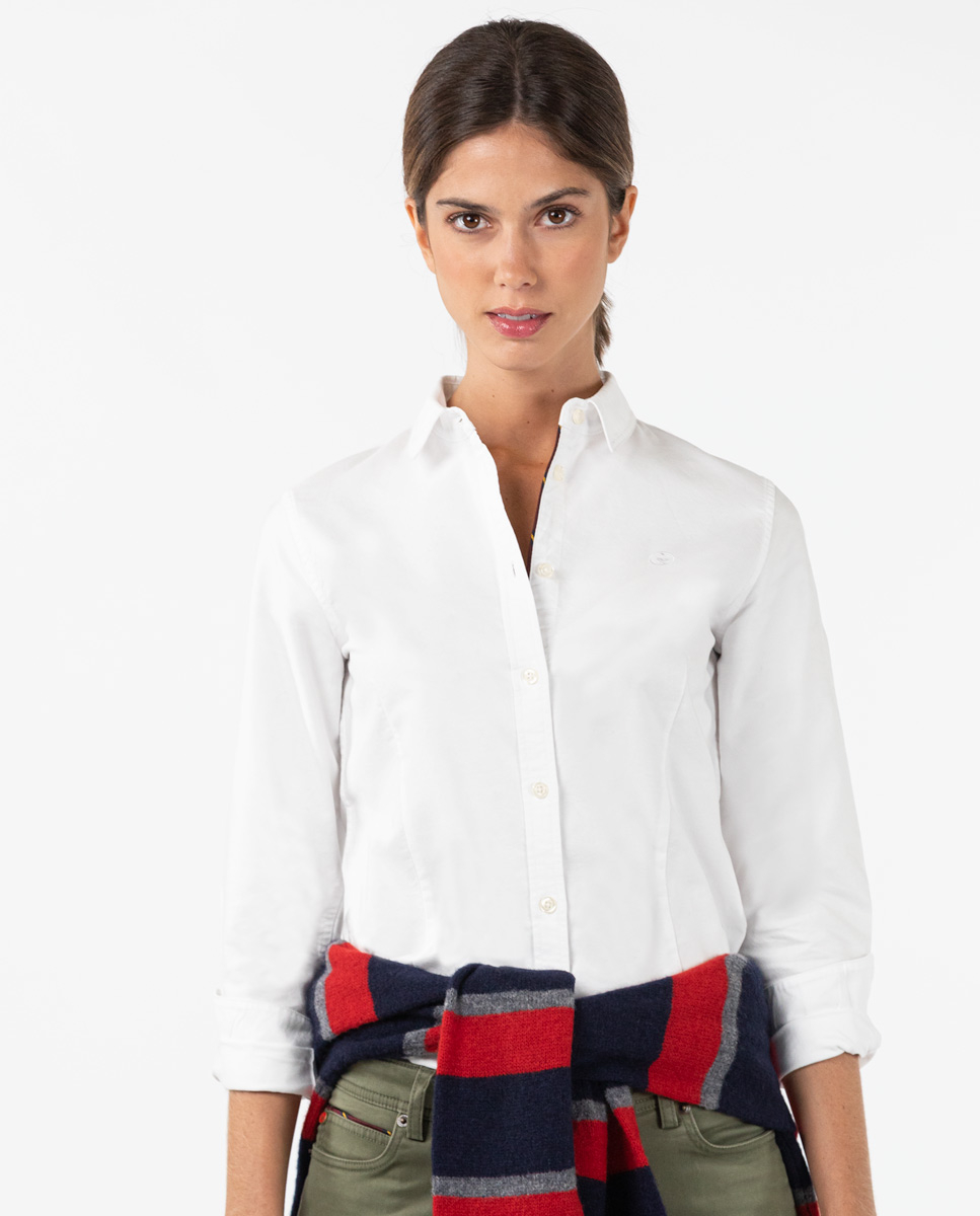 Plain White Oxford Shirt