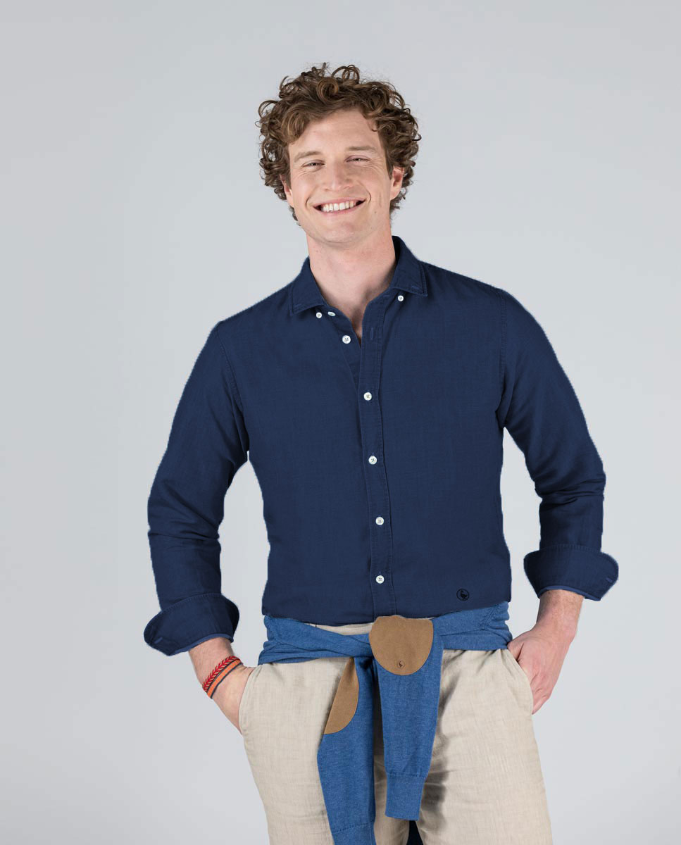 Poplin Shirt Double Dyed Indigo