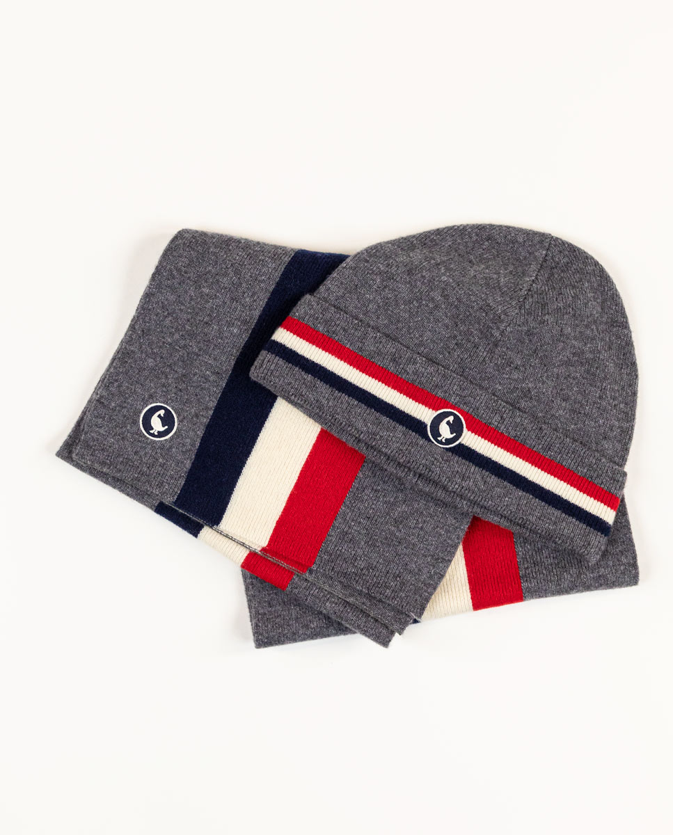 Pack Grey Scarf + Hat