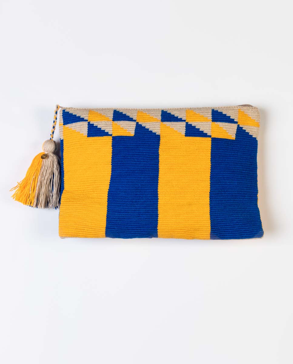 Multicoloured Wayuu Clutch W/Design