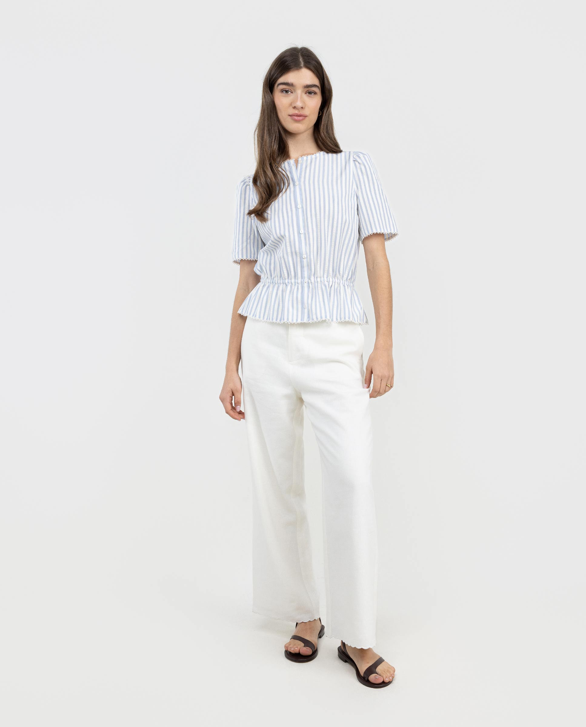 Harper White Trousers