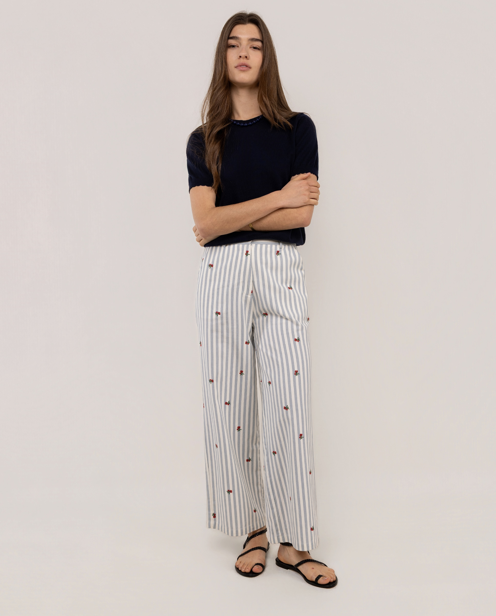 Roma Stripe Yale Trousers
