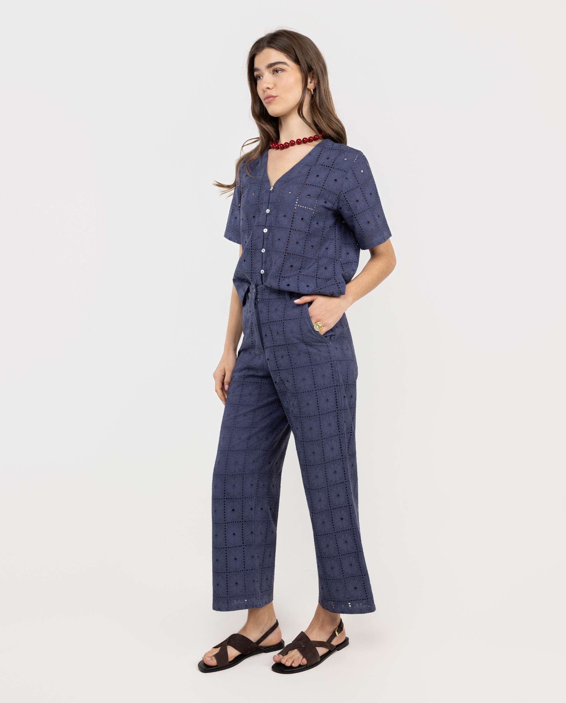 Blue Maren Trousers