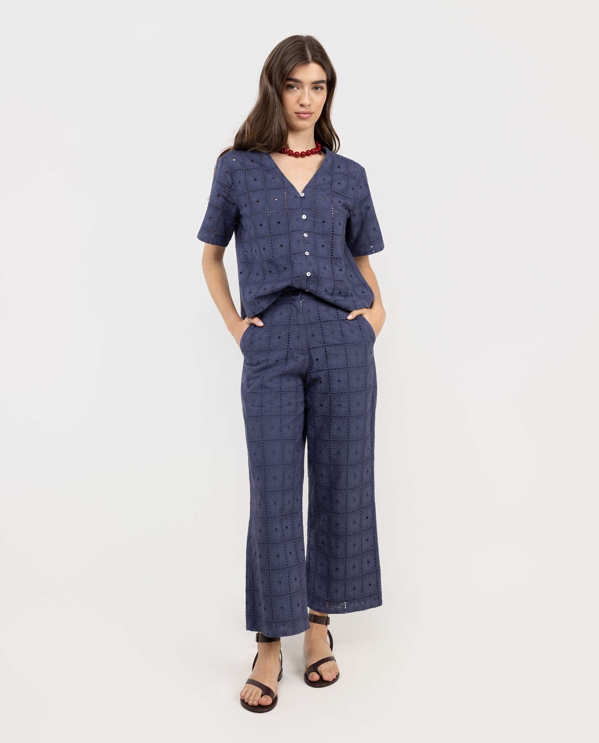 Blue Maren Trousers